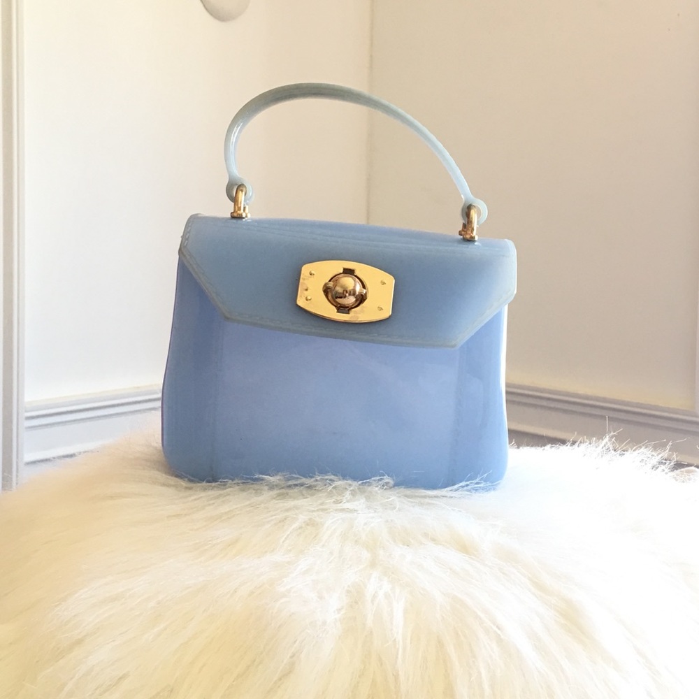 adorable baby blue mini jelly bag!